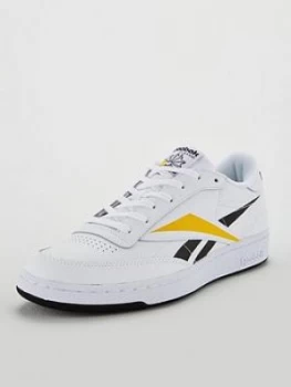 Image of Reebok Club C 85 Vector Trainers - White, Size 6, Men