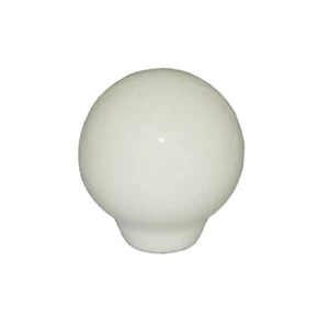 Image of BQ White Porcelain effect Classic Cabinet pull D33 mm