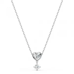 Image of Swarovski Lifelong Heart White Crystal Pendant 5517928