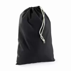 Image of Westford Mill Cotton Stuff Bag - 0.25 To 38 Litres (M) (Black)