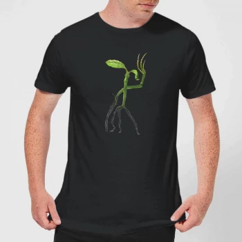Image of Fantastic Beasts Tribal Bowtruckle Mens T-Shirt - Black - 4XL - Black
