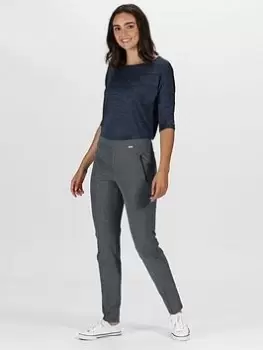 Image of Regatta Pentre Fitted Stretch Walking Trouser - Grey, Size 20, Women