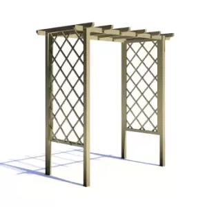 Image of Shire Pressure Treated Arch Trellis Pergola