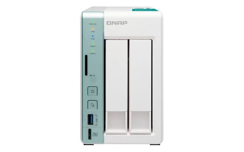 Image of QNAP TS-251A NAS Tower Ethernet LAN Green. White N3060