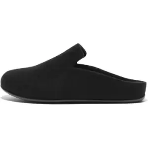 Image of Fitflop Chrissie II Haus Felt Slippers Female All Black UK Size 6