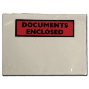 Image of GoSecure Document Envelopes Documents Enclosed Self Adhesive A7 Pack