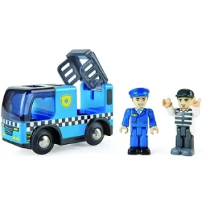 Image of Hape Police Car with Siren Playset