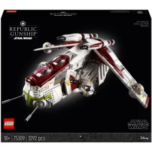 Image of LEGO Star Wars: Republic Gunship UCS Set for Adults (75309)