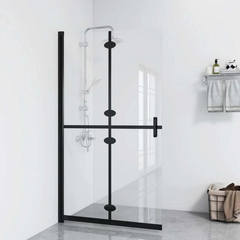 Image of VIDAXL Vidaxl - Foldable Walk-in Shower Wall Transparent esg Glass 120x190cm 8720286640197