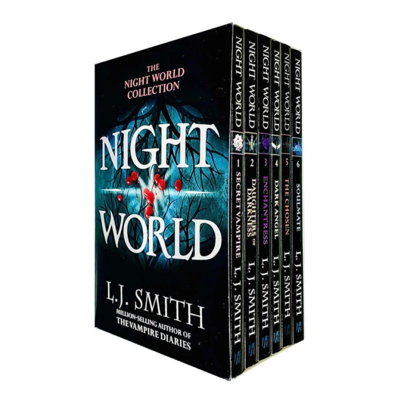 Image of L J Smith Night World Series 6 Books Collection Box Set (Secret Vampire, Daughters Of Darkness, Enchantress, Dark Angel, The Chosen & Soulmate) L J Sm