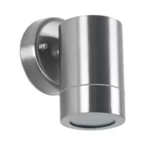 Image of Brushed Steel Fixed Spot Outdoor Wall Light
