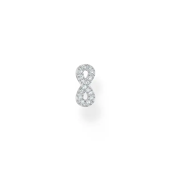 Image of Thomas Sabo Charm Club Charming Sterling Silver White Infinity Single