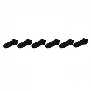 Image of Asics Invisible Socks 6 Pack - Black