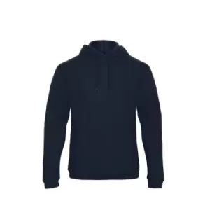 Image of B&C Adults Unisex ID. 203 50/50 Hooded Sweatshirt (S) (Navy Blue)