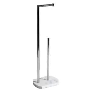 Image of Showerdrape Octavia Toilet Roll & Spare Toilet Paper Holder - White