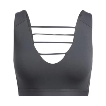 Image of adidas Yoga Studio Luxe Light-Support Bra Womens - Grey