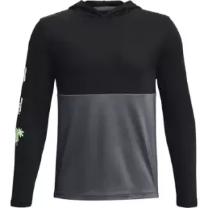 Image of Under Armour Performance Multi Logo Hoodie Juniors - Black