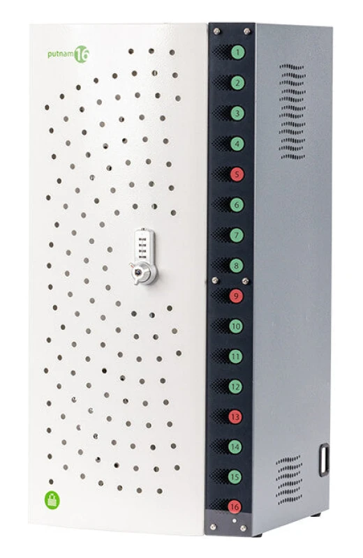 Image of lockncharge LocknCharge LNC10535 portable device management cart/cabinet Portable device management cabinet Black, Grey LNC10535