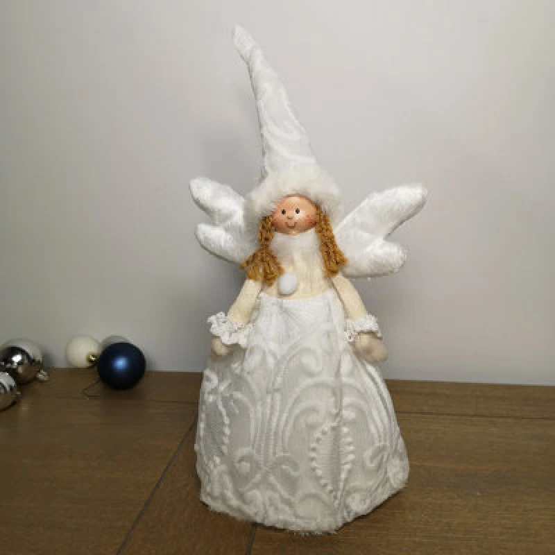 Image of Samuel Alexander 35Cm Premier Christmas Tree Top Angel Decoration In White