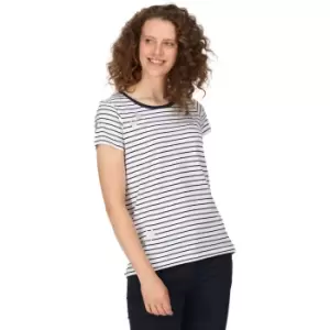 Image of Regatta Womens Odalis II Striped Graphic T Shirt 14 - Bust 38' (97cm)