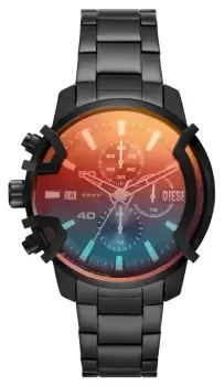 Image of Diesel DZ4605 Griffed Black PVD Stainless Steel Watch