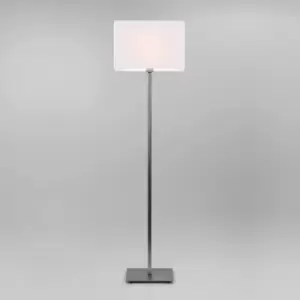 Image of Park Lane 1 Light Floor Lamp Matt Nickel - Shade Not Included, E27