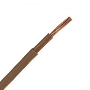 Image of Zexum Brown 16mm 74A Brown Meter Tails 6181Y Round PVC/PVC Harmonised Cable - 100 Meter