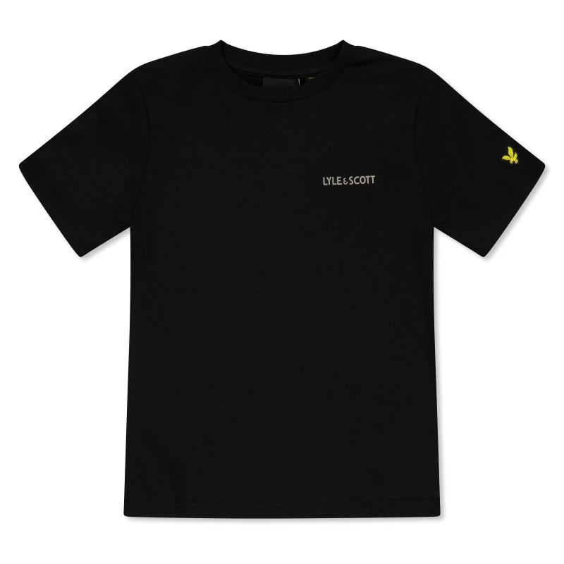 Image of Lyle and Scott Kids Print T-Shirt Jet Black Z865 male 8-9Y