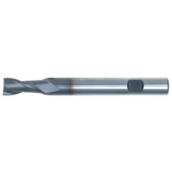 Image of Swisstech - 2.00mm HSS-Co 8% 2 Flute Weldon Shank Long Series Slot Drills - TiCN C