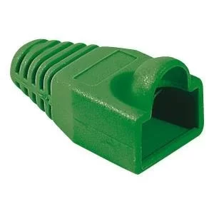 Image of Bag of 10 Green RJ45 Sleeves 6.5mm