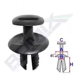 Image of ROMIX Clip VW,MERCEDES-BENZ,SKODA C60762 A0009913940,2E1857784,6J0853379