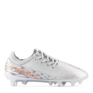 Image of New Balance Furon V7 Dispatch Firm Ground Football Boots Junior - Silver