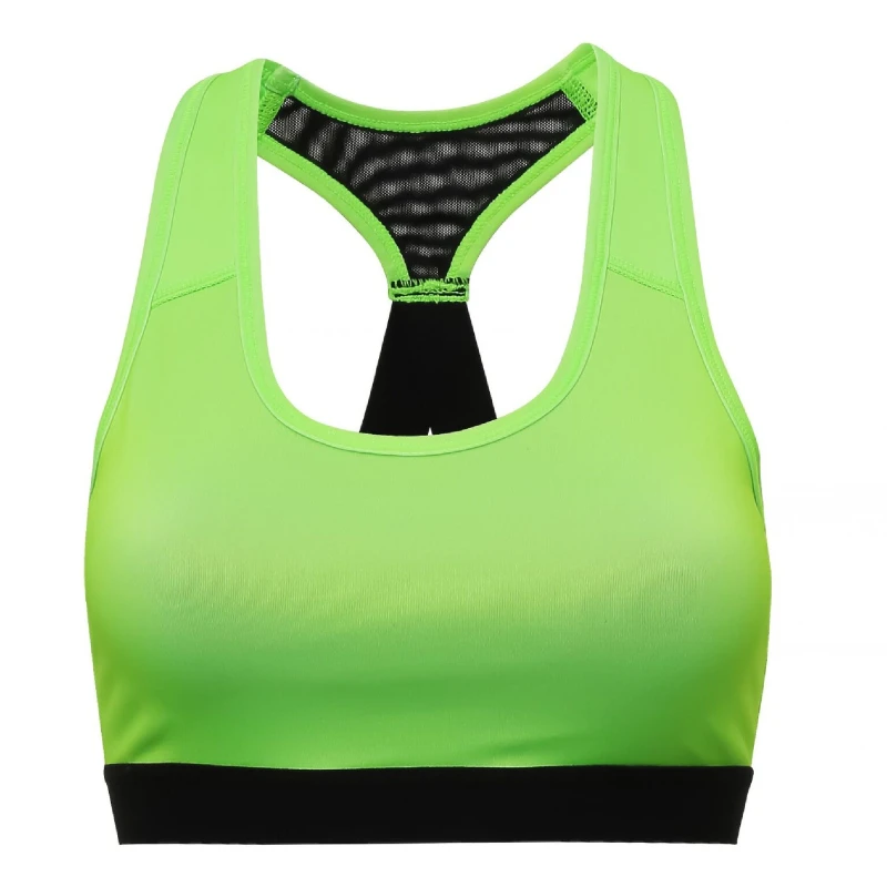 Image of TriDri Womens Performance Sports Bra (Medium Impact) in Light Green Size: XS Light Green Female XS