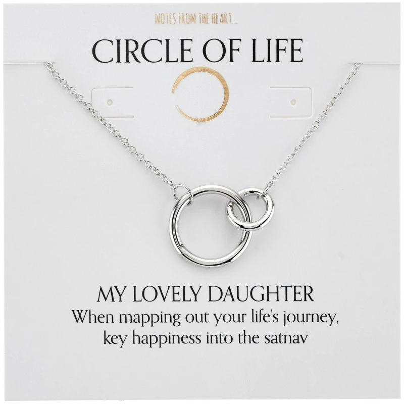 Image of Notes From The Heart NFTH DAUGHTER CIRCLE OF LIFT Silver unisex One Size