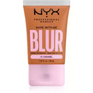 Image of NYX Professional Makeup Bare With Me Blur Tint hydrating foundation shade 13 Caramel 30ml