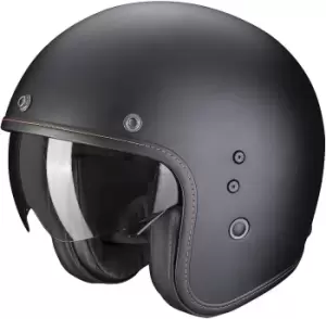 Image of Scorpion Belfast Evo Solid Jet Helmet, black, Size S, black, Size S