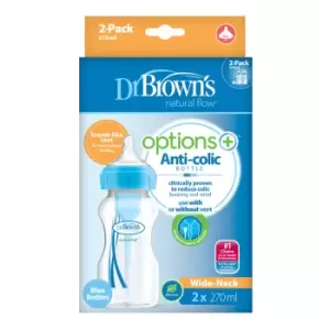 Image of Dr Browns Options+ Anti-Colic Bottles Blue