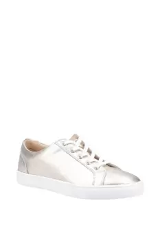 Image of Hush Puppies Tessa Smooth Leather Lace Trainers