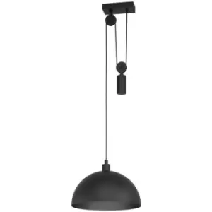 Image of Netlighting Winkworth Dome Pendant Ceiling Light Black