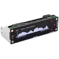 Image of Aqua Computer Aquaero 6 XT LCD Fan Controller - Black / Red