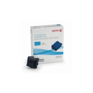 Image of 108R00954 Original Xerox Cyan Dry Ink Colour Stix 6 Pack