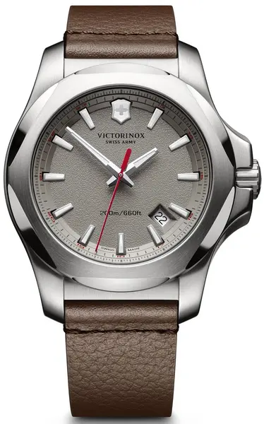 Image of Victorinox Swiss Army Watch I.N.O.X. Leather D - Grey VSA-200