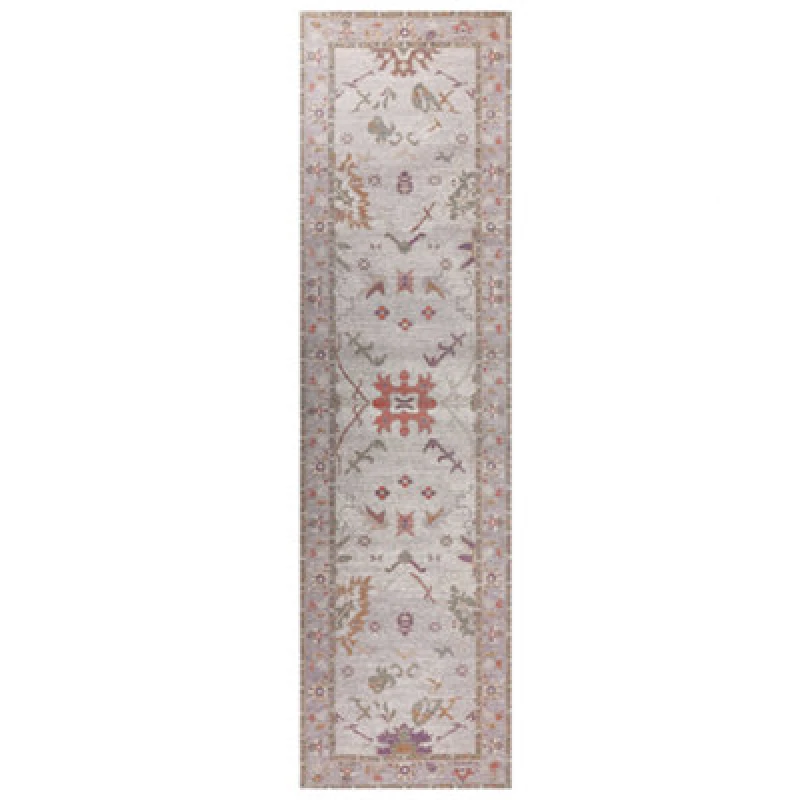 Image of Beliani Rug Yanoba Beige 80 X 300 Cm Cotton