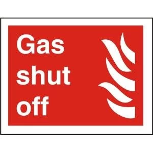 Image of Stewart Superior FF111PLRP Screw Plastic Sign 200x300 Gas shut off
