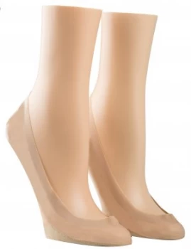 Image of Calvin Klein Laser cut 2 pair pack ballet liners Nude