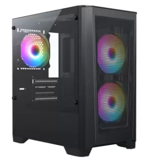 Image of CiT Level 2 Mesh Mid Tower Gaming Case - Black
