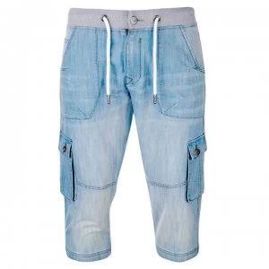 Image of No Fear Reflect Shorts Mens - Bleach Wash