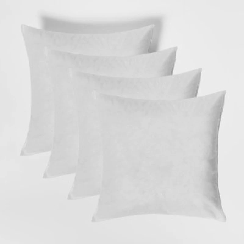 Image of OHS OHS 4 Pack Cushion Inserts Filler Hollowfibre Inner Pads in White Size: 55cm x 55cm White 55cm x 55cm Unisex 5027434163823