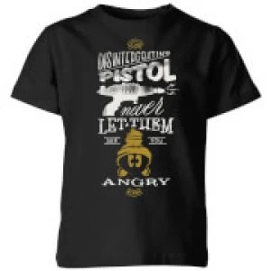 Image of Looney Tunes ACME Disintegrating Pistol Kids T-Shirt - Black - 3-4 Years