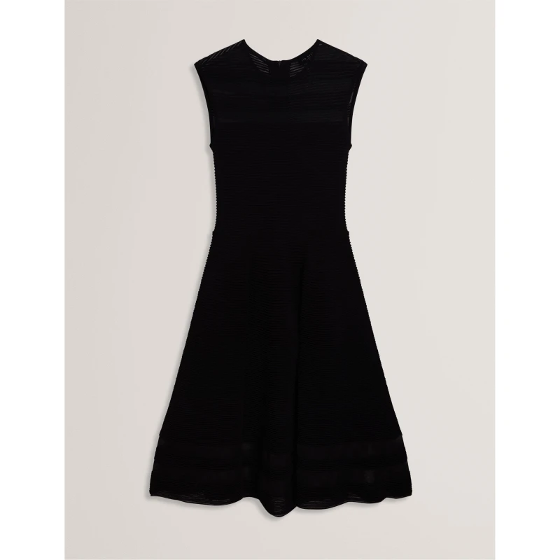 Image of Ted Baker Womens Knitted Jumper Dress Black female 8 (XS)